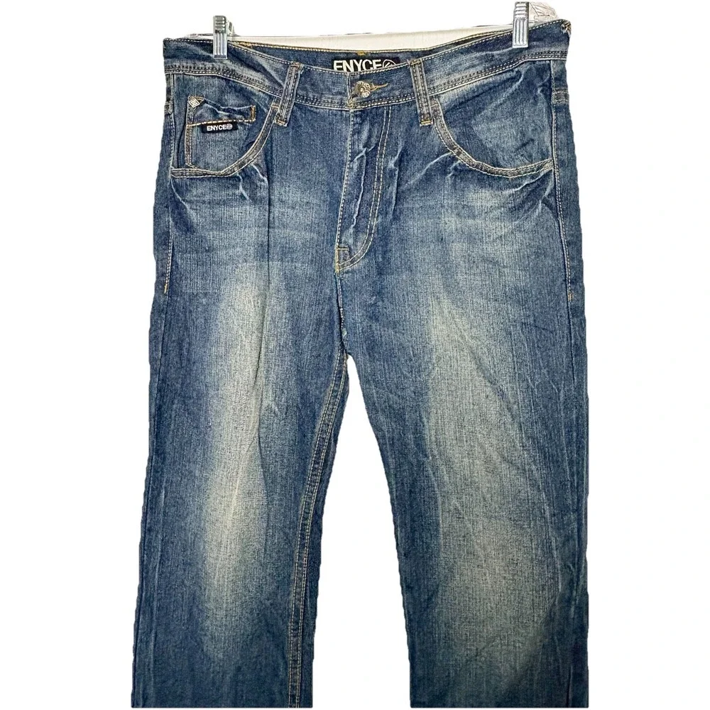Enyce Jeans 34 X 34 Blue Denim Y2K Hip Hip Skater‎ Loose Fit Jeans L